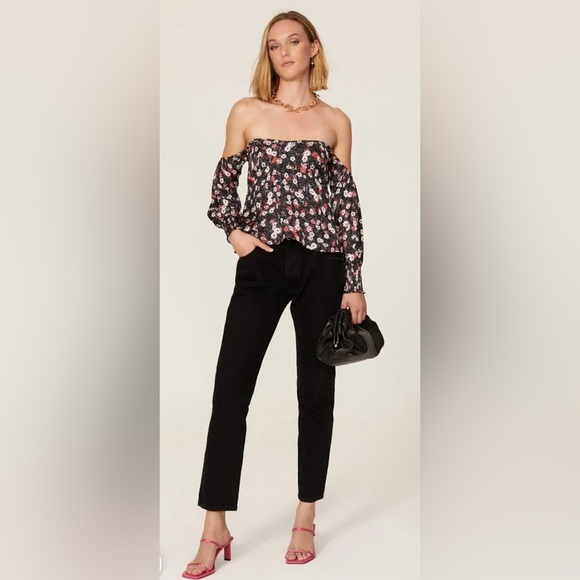 Louna Tops - Louna Designer Floral Off-The-Shoulder Top Size Large